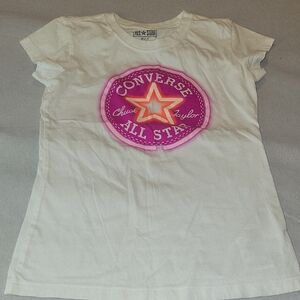 Converse Kids' Tee with Pink Star Graphic